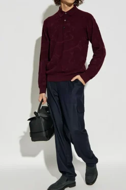 Etro BORDO Polo z długimi rękawami