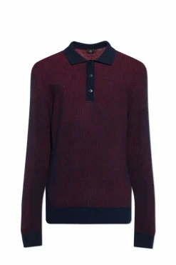 Etro BORDO Polo z długimi rękawami