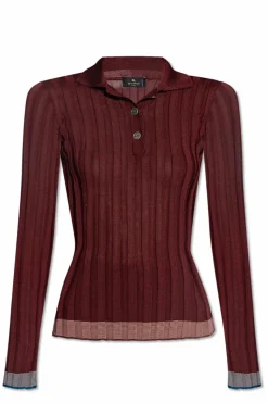Etro BORDO Polo z logo