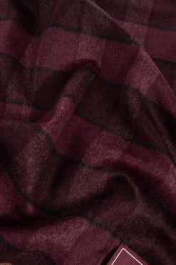Etro BORDO Szal w kratę