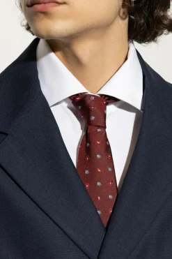 Etro BORDO Wzorzysty krawat