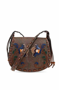Etro BRĄZOWY Torba na ramię `Drya Small`
