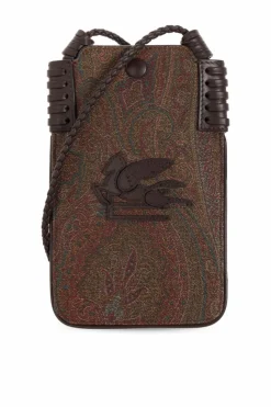 Etro BRĄZOWY Torba na telefon