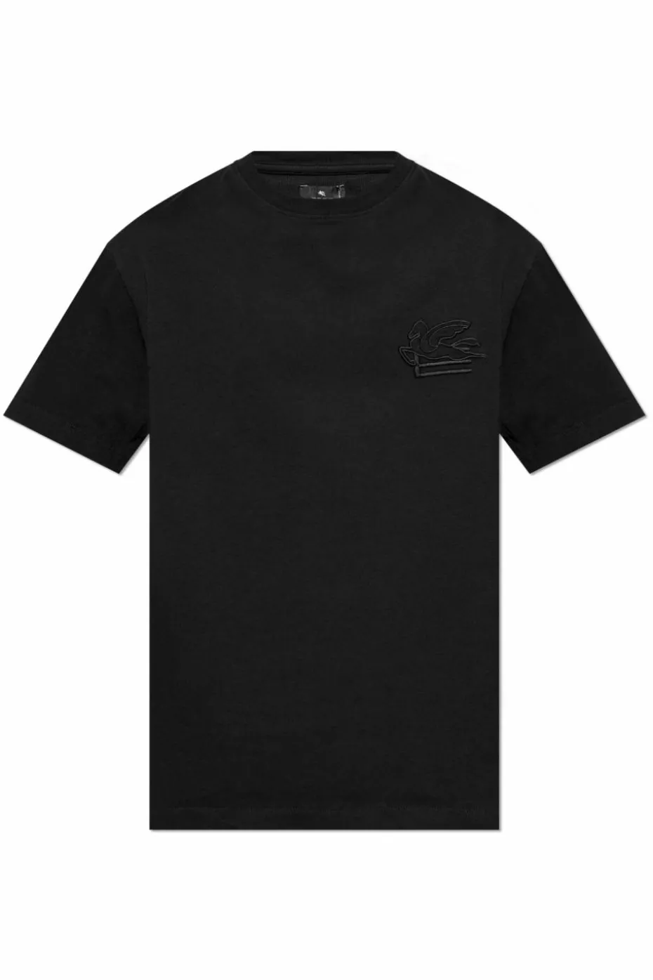 Etro CZARNY T-shirt z wyszytym logo