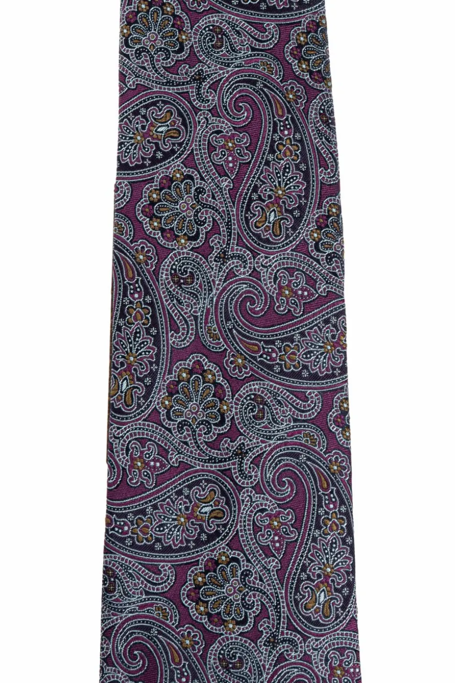 Etro FIOLETOWY Wzorzysty krawat
