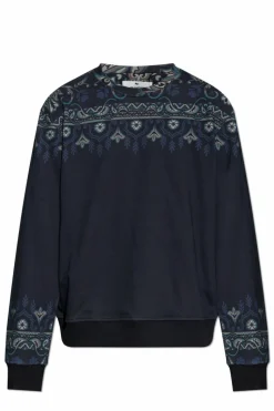 Etro GRANATOWY Bluza z wzorem