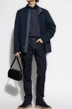 Etro GRANATOWY Jeansy z logo