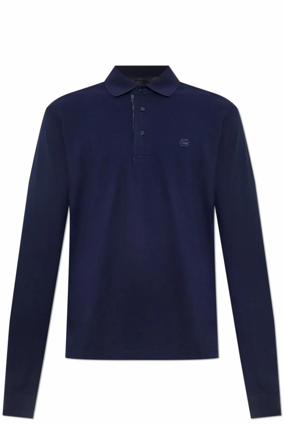 Etro GRANATOWY Polo z logo