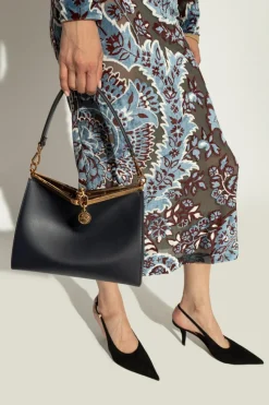Etro GRANATOWY Torba na ramię `Vela Medium`