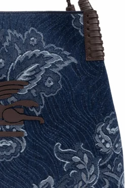 Etro GRANATOWY Torba typu `shopper`