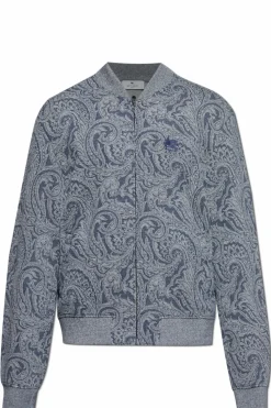 Etro GRANATOWY Wzorzysta bluza