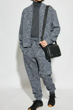 Etro GRANATOWY Wzorzysta bluza