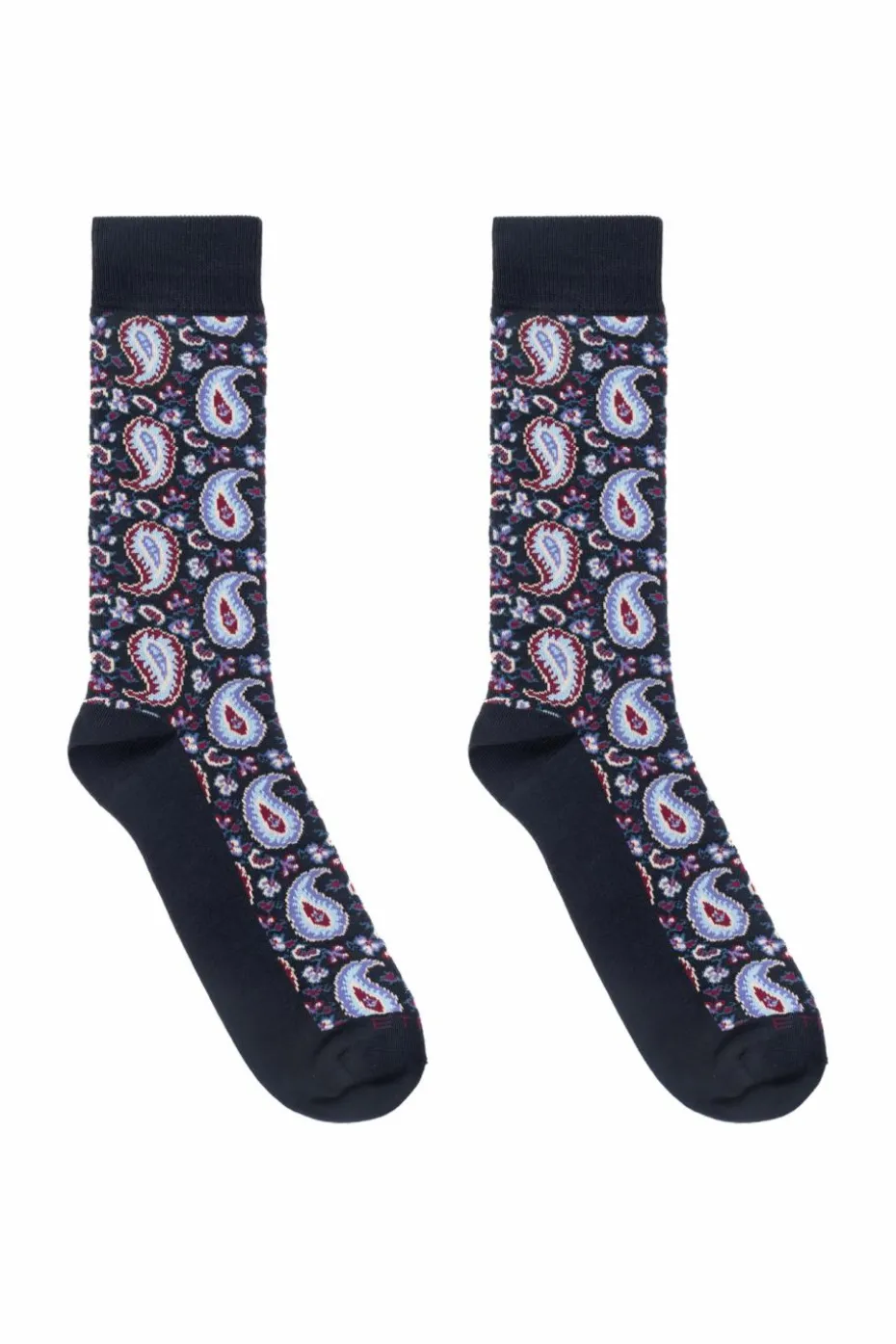 Etro GRANATOWY Wzorzyste skarpety