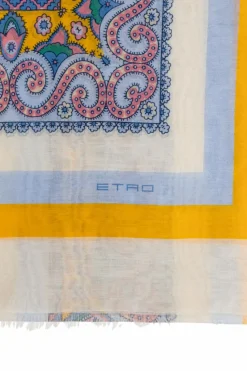 Etro MULTIKOLOR Bawełniany szal