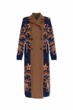 Etro MULTIKOLOR Płaszcz z łączonych materiałów