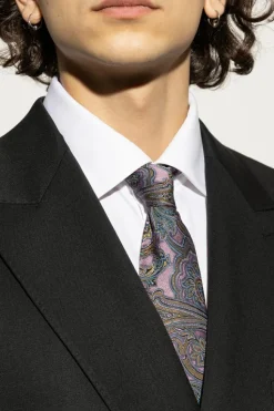 Etro MULTIKOLOR Wzorzysty krawat