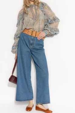 Etro NIEBIESKI Jeansy z logo