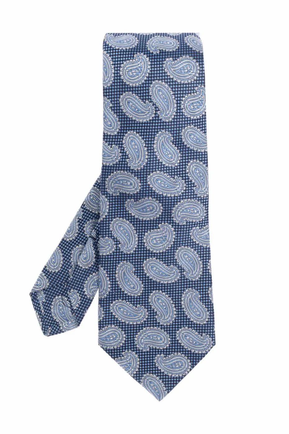 Etro NIEBIESKI Wzorzysty krawat