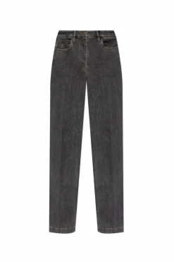 Etro SZARY Jeansy z logo