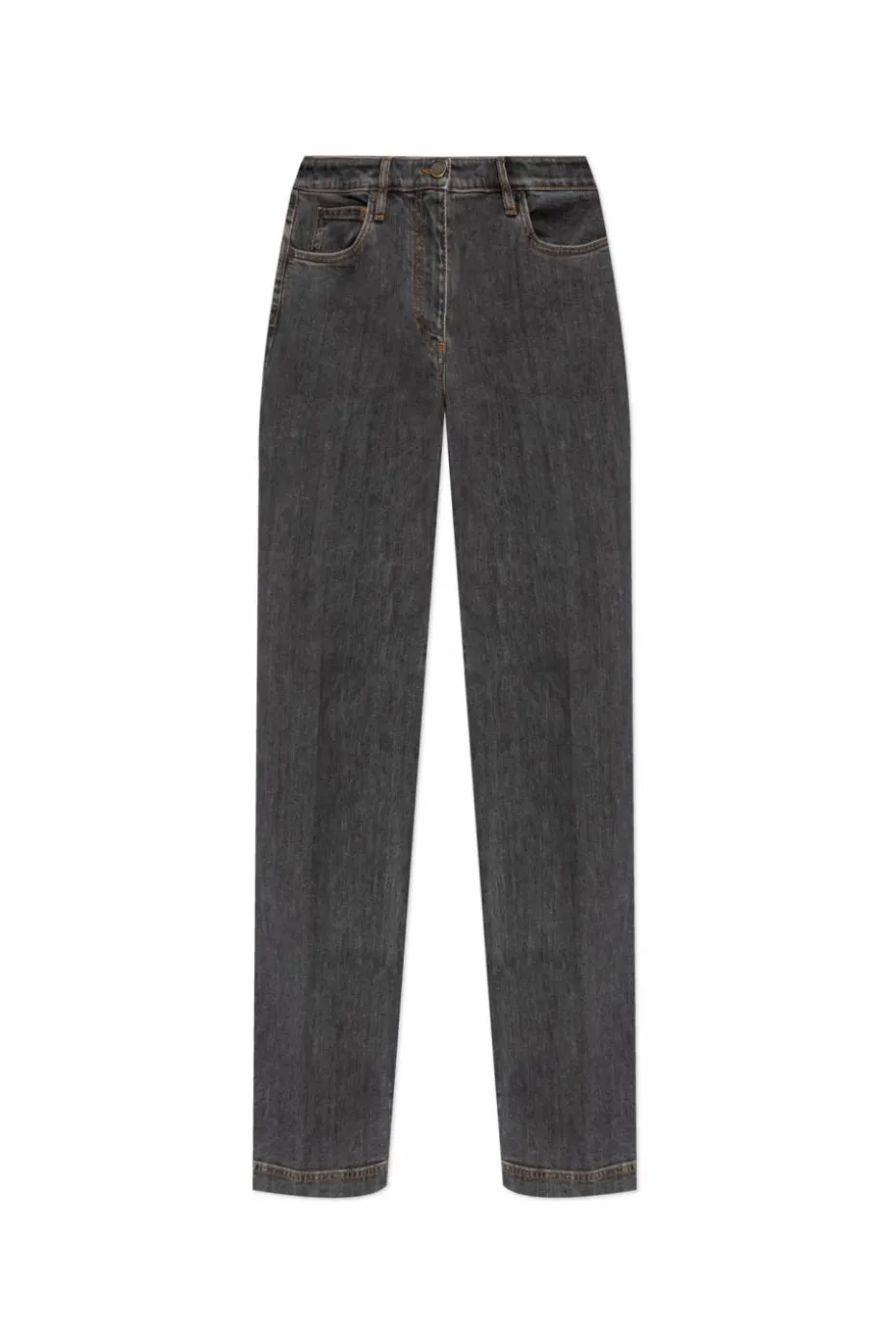 Etro SZARY Jeansy z logo