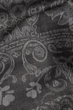 Etro SZARY Szal z dekoracyjnym wzorem