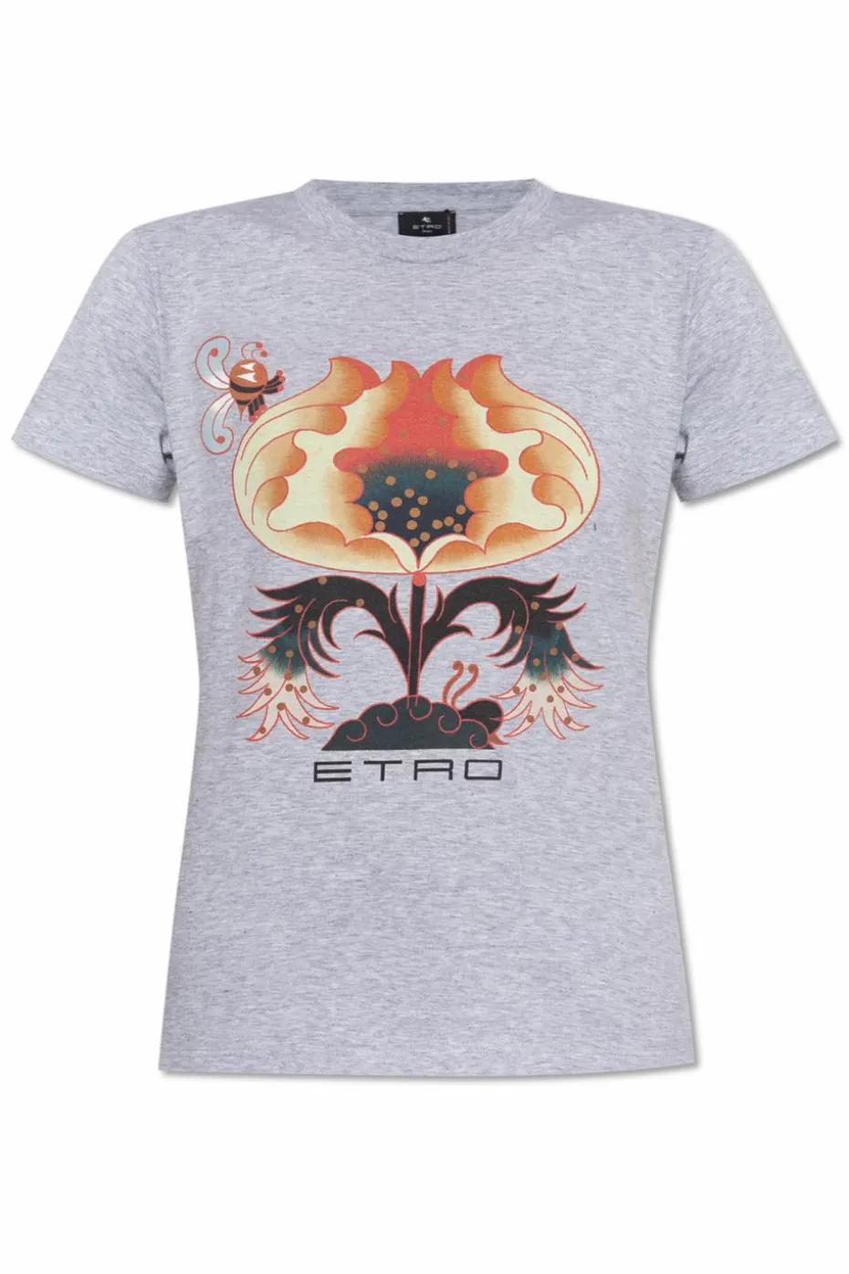 Etro SZARY T-shirt ze wzorem