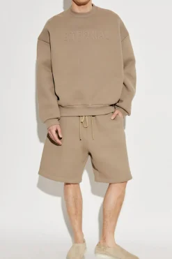 Fear Of God beżowy Bluza z logo