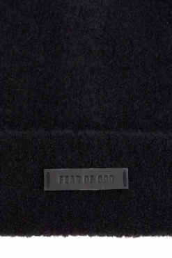 Fear Of God CZARNY Wełniana czapka