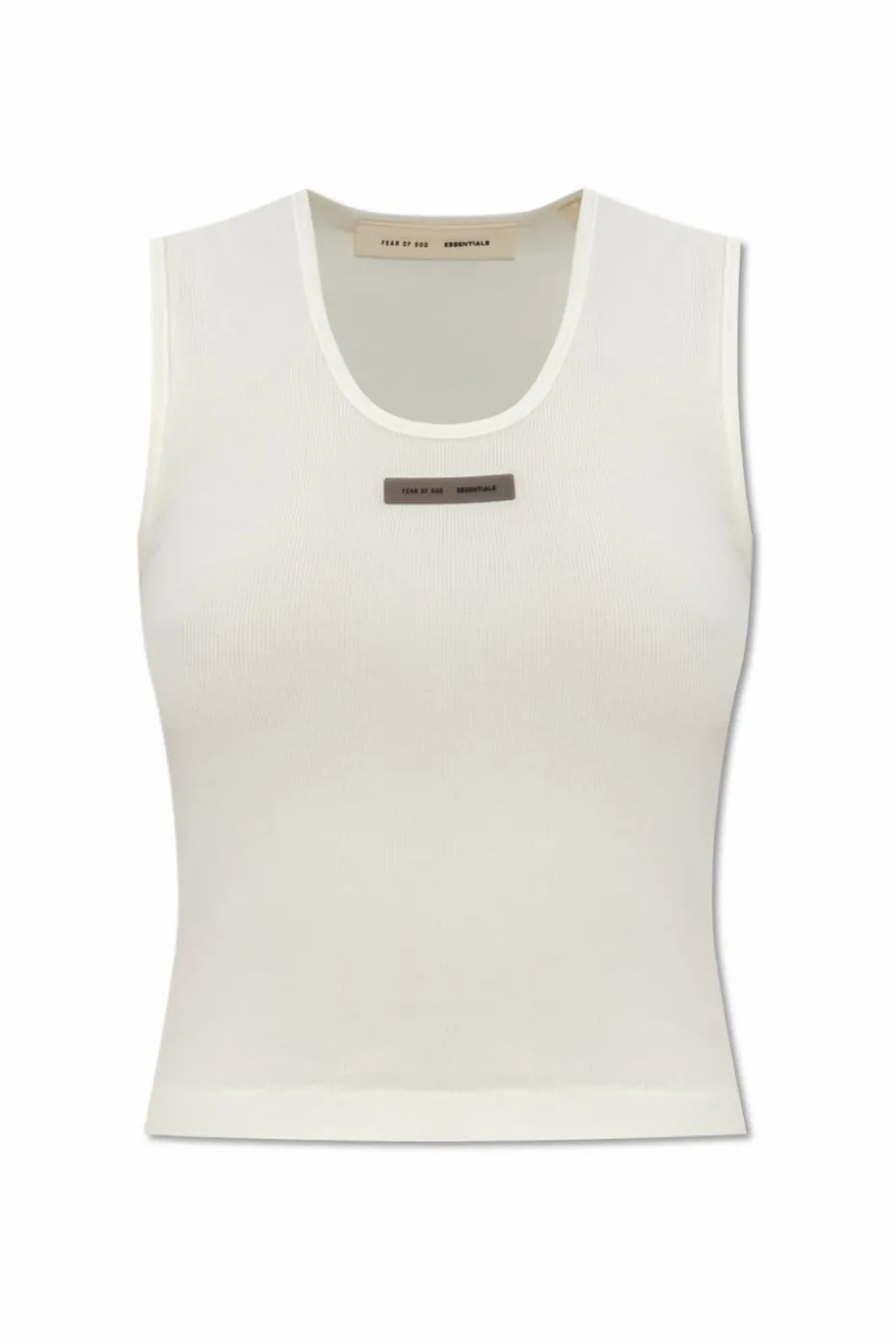 Fear Of God Essentials BIAŁY T-shirt z logo