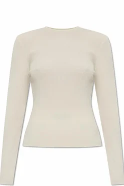 Fear Of God Essentials BIAŁY Sweter z okrągłym dekoltem
