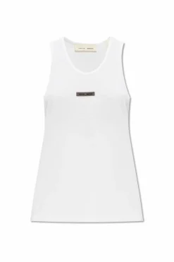 Fear Of God Essentials BIAŁY Dzianinowy top