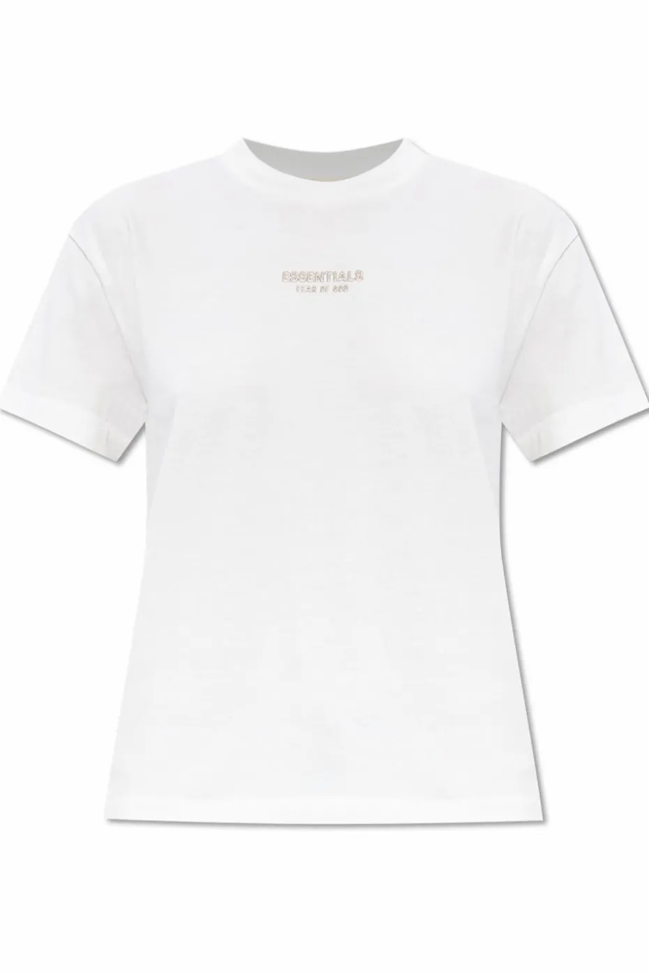 Fear Of God Essentials BIAŁY T-shirt z logo