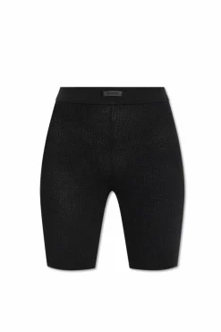 Fear Of God Essentials CZARNY Szorty z logo