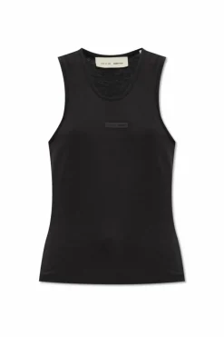Fear Of God Essentials CZARNY T-shirt z logo