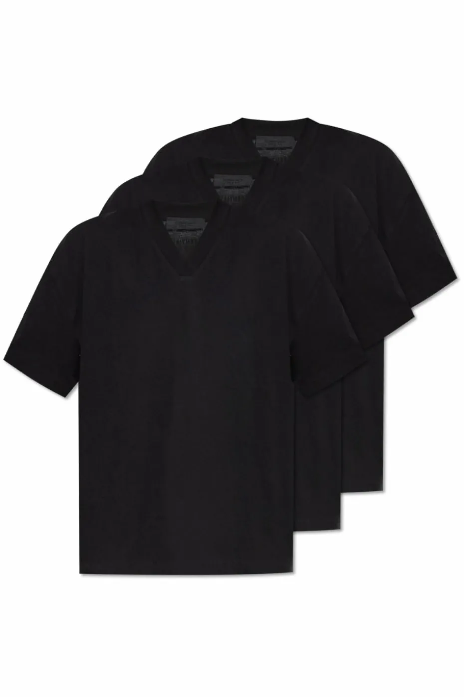 Fear Of God Essentials CZARNY Trójpak t-shirtów