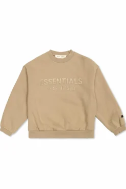 Fear Of God Essentials Kids beżowy Bluza z logo