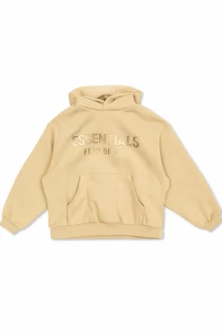 Fear Of God Essentials Kids beżowy Bluza z logo
