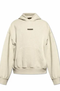 Fear Of God Essentials kremowy Bluza z logo