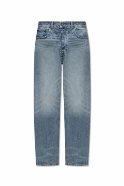 Fear Of God Essentials NIEBIESKI Zwężane jeansy