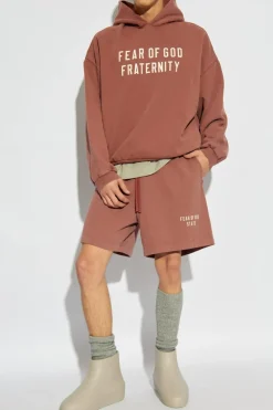 Fear Of God Essentials RÓŻOWY Bluza z nadrukiem