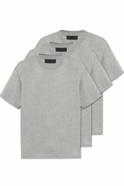 Fear Of God Essentials SZARY Trójpak t-shirtów