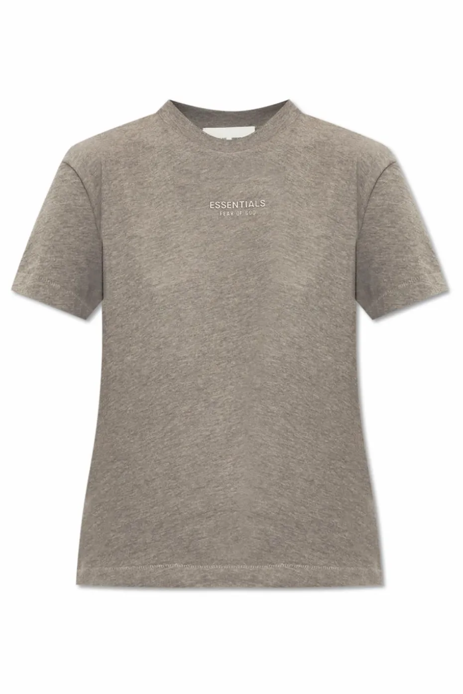 Fear Of God Essentials SZARY T-shirt z logo