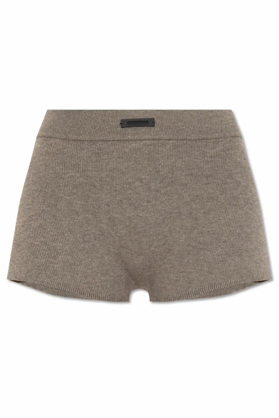 Fear Of God Essentials SZARY Dzianinowe szorty z logo