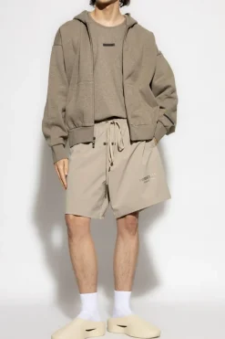 Fear Of God Essentials SZARY Bluza z logo