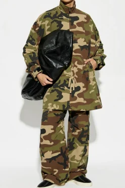 Fear Of God Essentials ZIELONY Kurtka z motywem moro