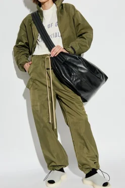 Fear Of God Essentials ZIELONY Kurtka ze stójką
