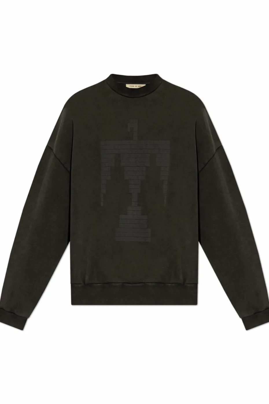 Fear Of God SZARY Bluza z nadrukiem