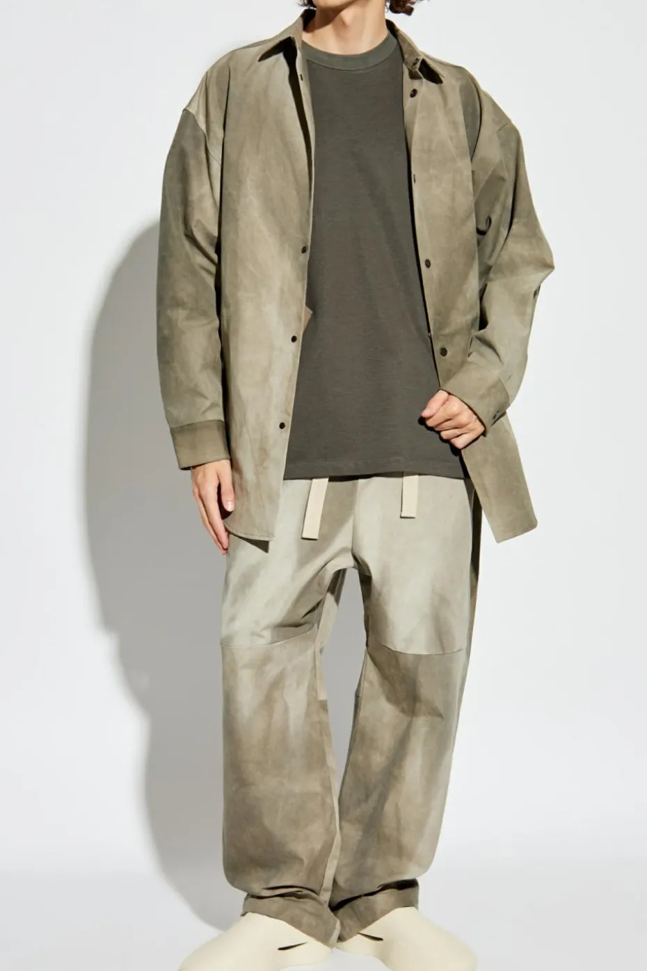 Fear Of God SZARY Koszula z efektem ombre