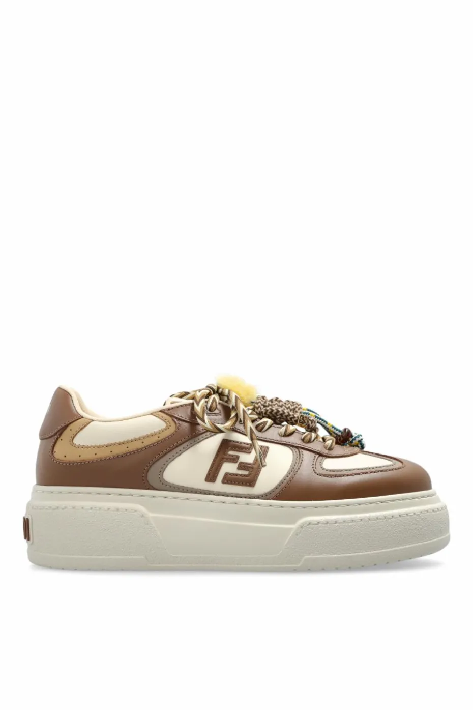 Fendi beżowy Buty sportowe `Match` na platformie