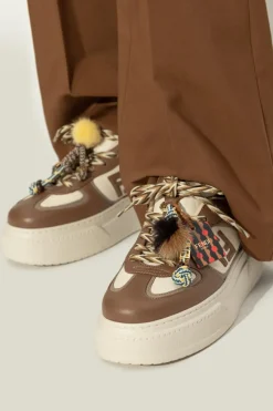 Fendi beżowy Buty sportowe `Match` na platformie
